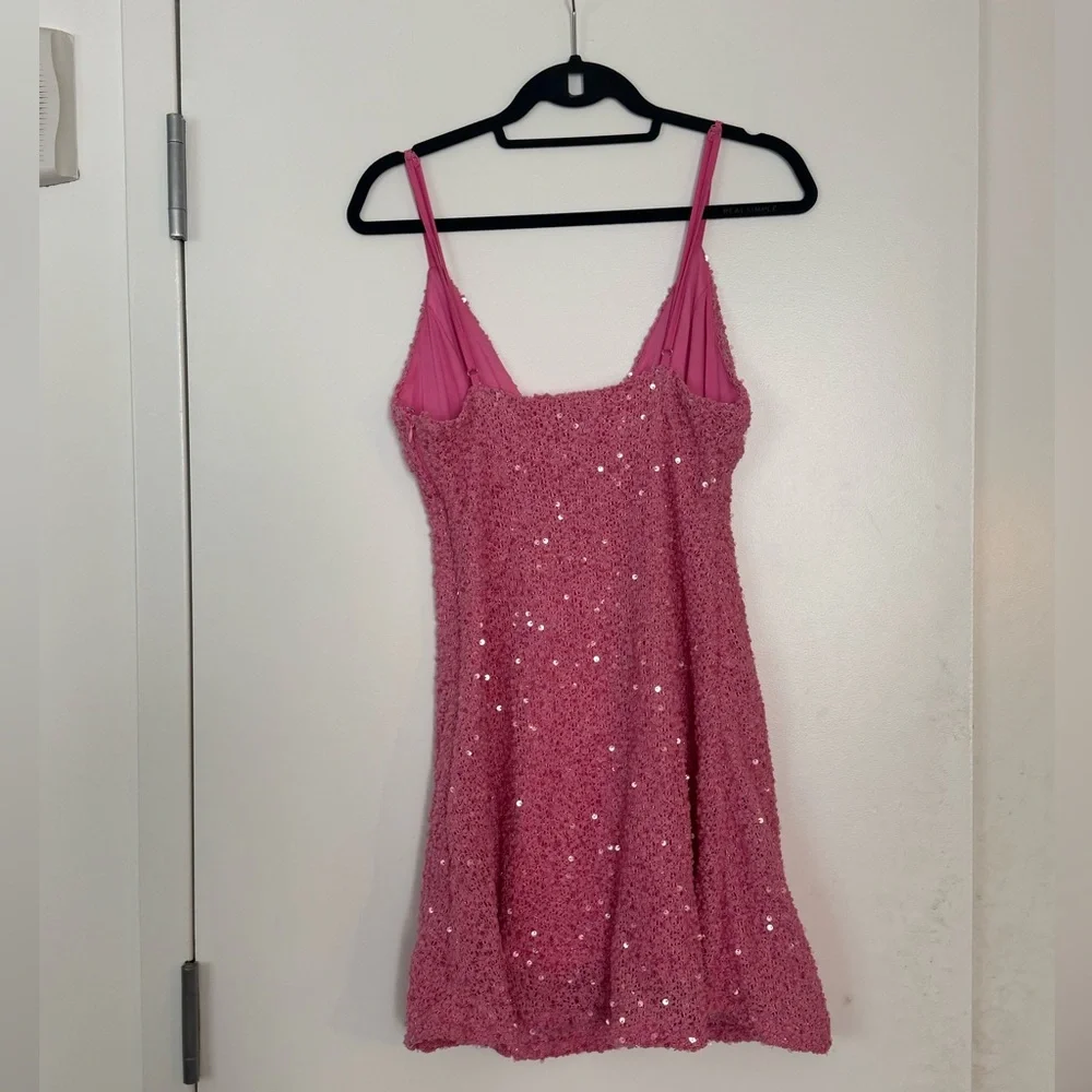 Princess Polly Pink Sequin Mini Dress - Picture 2 of 4